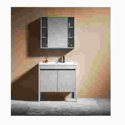 Buen precio Baño moderno y personalizado Baño de madera sólida blanco resistente al agua en línea