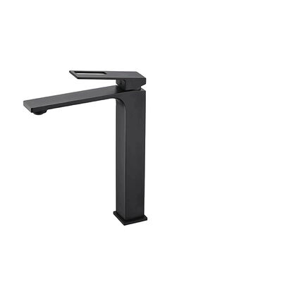 Good price 306.5mm Single Handle Basin Mixer Corrosion Resistant Modern Bathroom Faucets Matte Black online