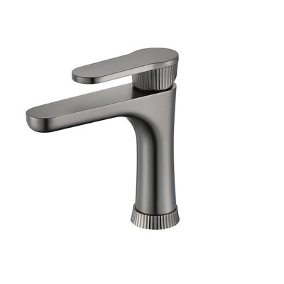 Bom preço Guns Grey Modern Bathroom Faucet One Handle Faucet de mistura de água de 187mm Orin ORMP238 on-line