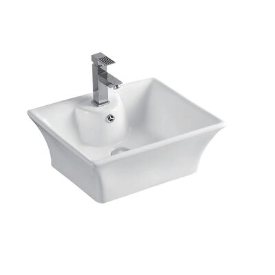 Buen precio Cuenca de lavado cerámica compacta fácil de limpiar lavabo de baño cerámico rectangular OR8006 en línea