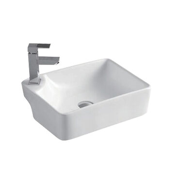 Good price Easy Clean Rectangle Ceramic Sink Stain Resistant White Vessel Sinks Orin OR8064 online