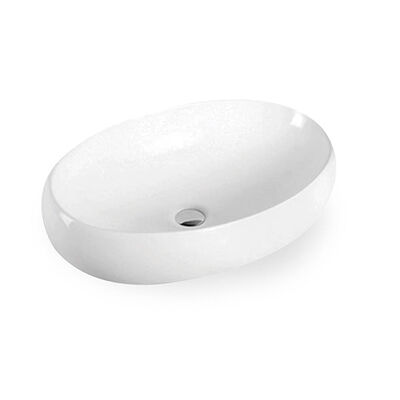 Good price Oval Ceramic Wash Basin Space Saving White Counter Top Sink Durable OR8192 online