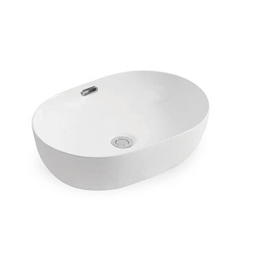 Buen precio Lavabos de cerámica ovalados pequeños, lavabos de baño de cerámica blanca, resistentes a las manchas para el baño en línea