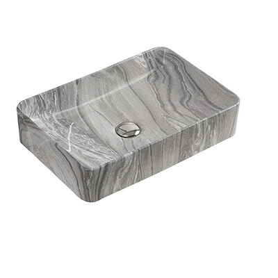 Bon prix Éviers de salle de bain en céramique durables, résistants aux rayures, rectangulaires, sans trop-plein en ligne