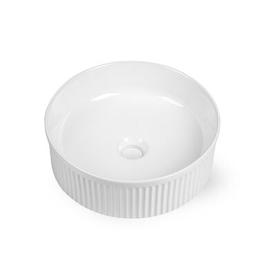 ποιότητας Στρογγυλή κεραμική λεκάνη πλυσίματος Easy Clean, ανθεκτική στους λεκέδες, νιπτήρας μπάνιου λευκός Orin OR8413 εργοστάσιο